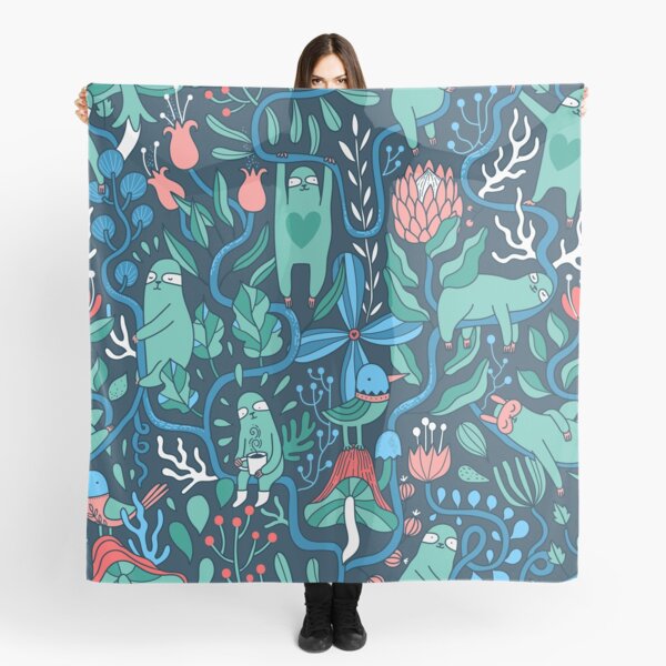 Sloths garden Scarf