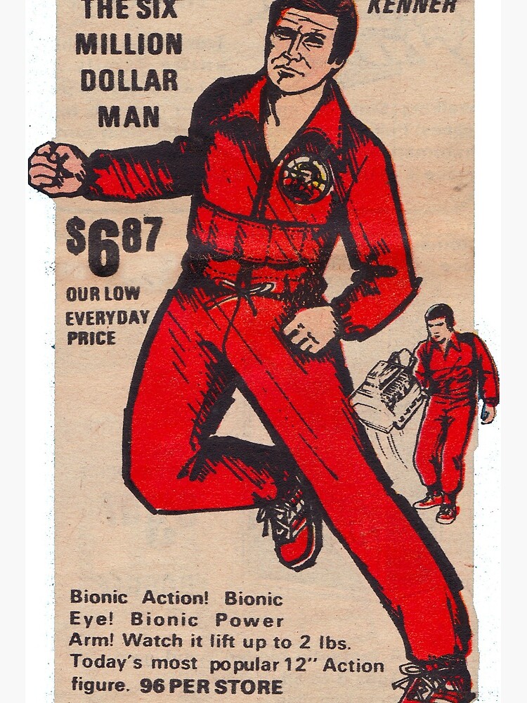 vintage six million dollar man action figure