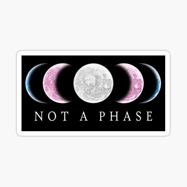 Not A Phase Transgender Pride Sticker