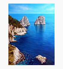 Faraglioni - Capri Island Photographic Print