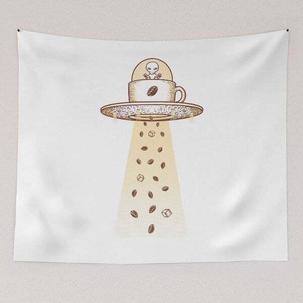 Item preview, Alien Abducting Coffee designed and sold by mafeel.