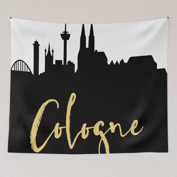 Item preview, COLOGNE GERMANY DESIGNER SILHOUETTE SKYLINE ART designed and sold by deificusArt.