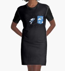 Vestido camiseta Bolsillo espacial