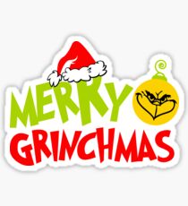 Merry Grinchmas - Christmas Pajamas PJ Gift for Adults/Kids Sticker