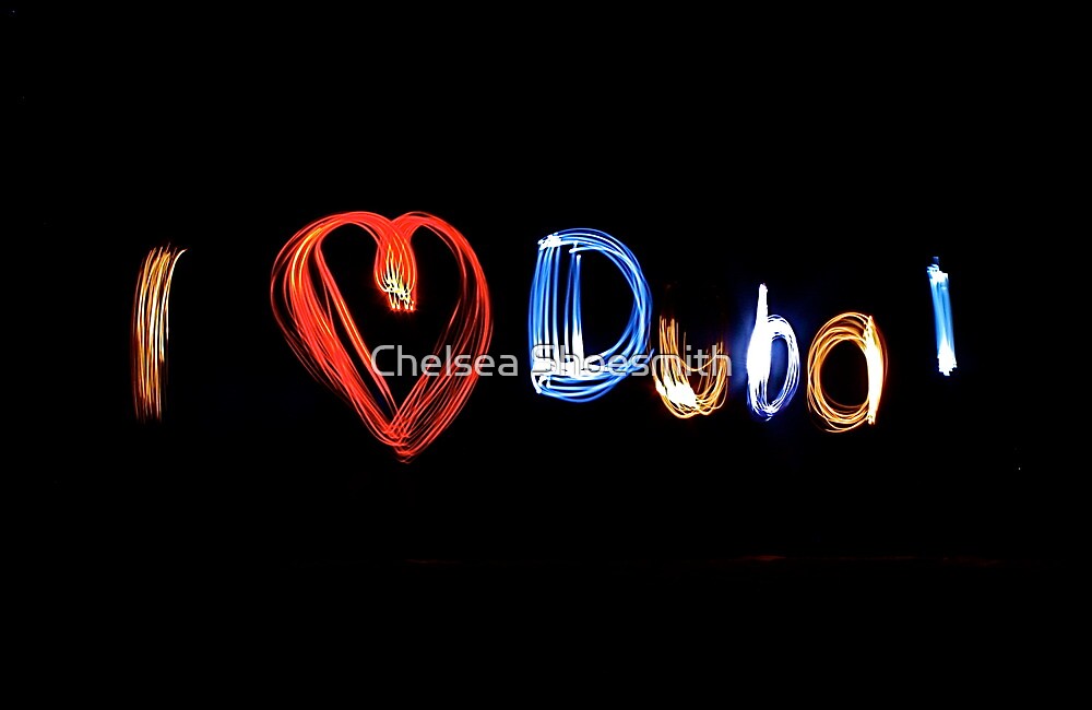 "i love dubai" by Chelsea Shoesmith Redbubble