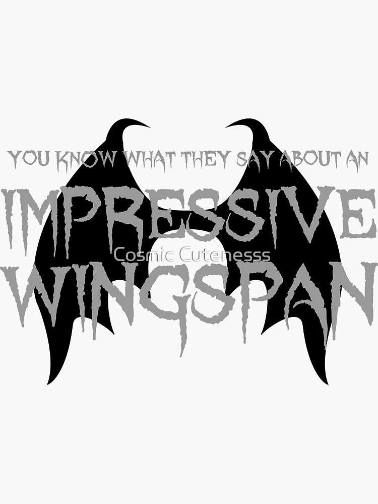 Impressive Wingspan (White) by DeanGirlPrints