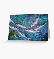 Mackerel Shoal Greeting Card