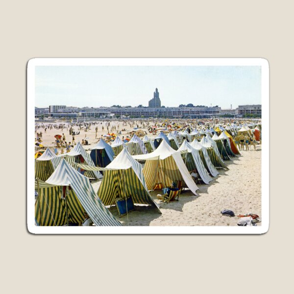 Plage de Royan, années 60 Magnet
