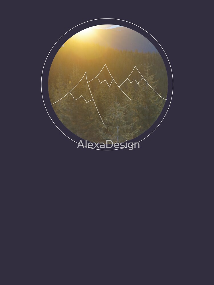 Mountain sunrise in Winter by AlexaDesign