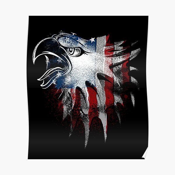 American Football USA Flag Skull Helm Poster for Sale by mafeel