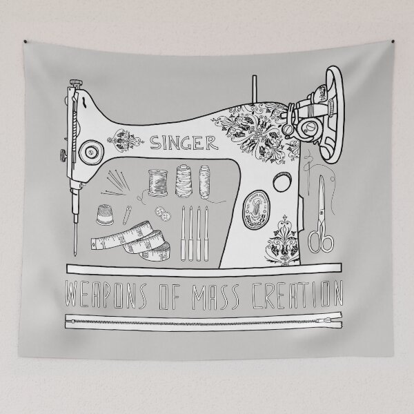 Item preview, Weapons Of Mass Creations - Sewing (For Tee) designed and sold by BiancaGreen.