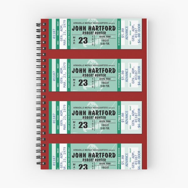 Item preview, CLASSIC CONCERT TICKETS - JOHN HARTFORD designed and sold by WOOFANG.