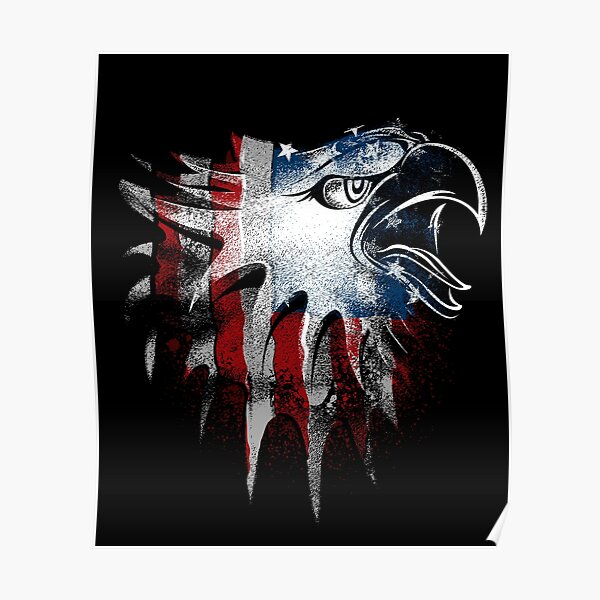 American Football USA Flag Skull Helm Poster for Sale by mafeel