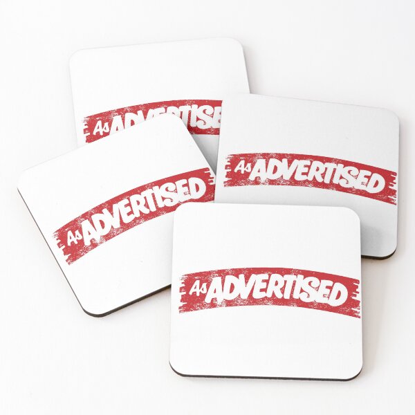 Item preview, As Advertised Stamp - Red designed and sold by Justin Ellis.