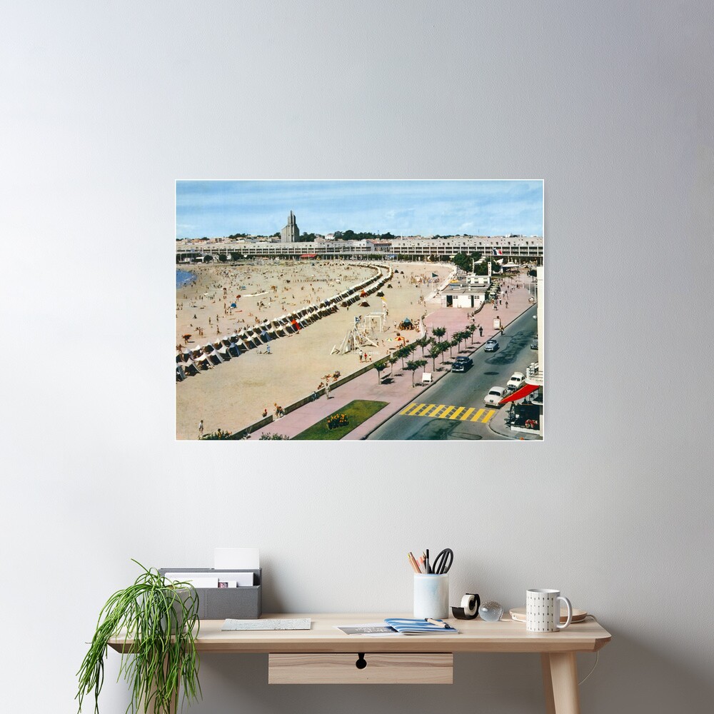 Poster « Plage de Royan, années 60 (2)»