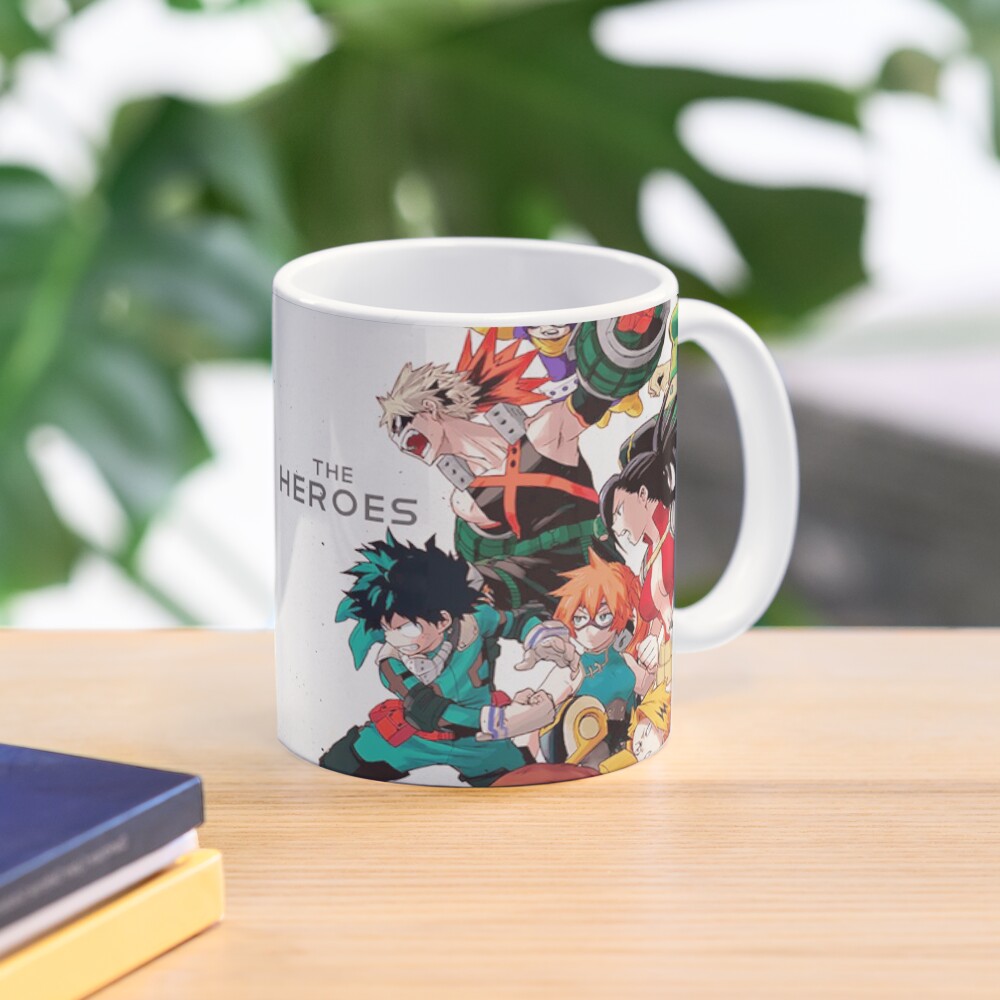 "My hero academia heroes vs villains" Coffee Mug for Sale by Debneel