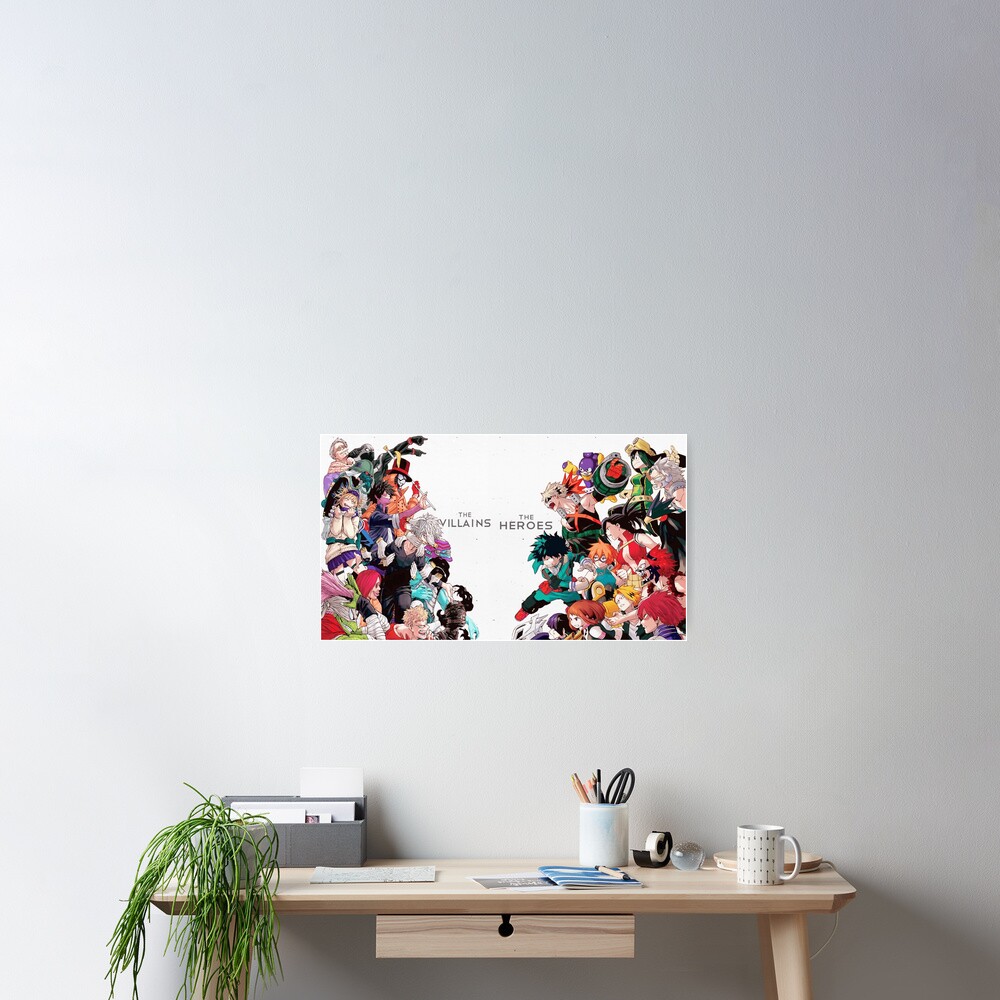 My hero academia - heroes vs villains Poster