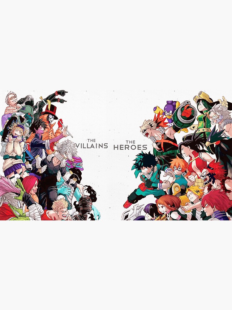 My hero academia - heroes vs villains by Debneel