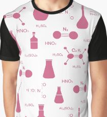 Scientific pattern. Chemistry, biology, medicine. Graphic T-Shirt