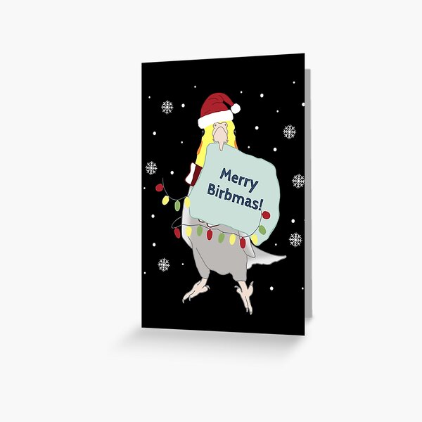 Artikel-Vorschau von Frohe Birbmas! - Nymphensittich Doodle, designt und verkauft von FandomizedRose.