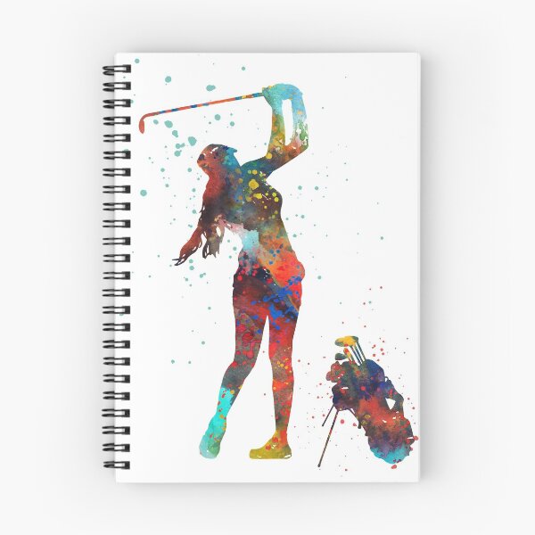 Item preview, Girl golfer, golfer, watercolor girl golfer designed and sold by Rosaliartbook.