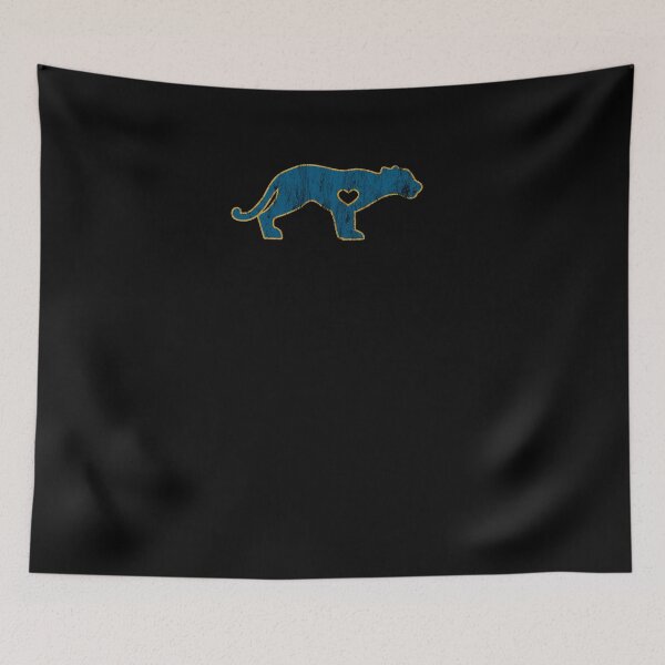 Item preview, Jaguar Mountain Lion Puma Big Cat Sports Mascot I Love Jaguar Blue Distressed designed and sold by KNUXX Shop.