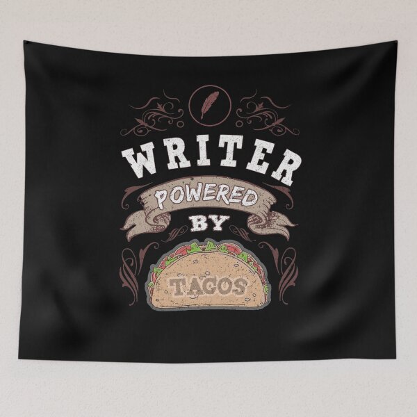 Item preview, Writing Writing Books Self Publishing Authors Writer Powered by Tacos Funny Writing designed and sold by KNUXX Shop.