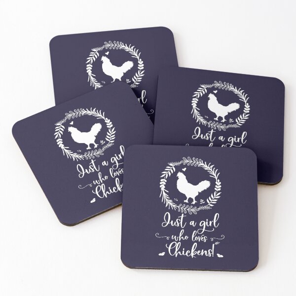 Item preview, Just A Girl Who Loves Chickens Silhouette designed and sold by brodyquixote.