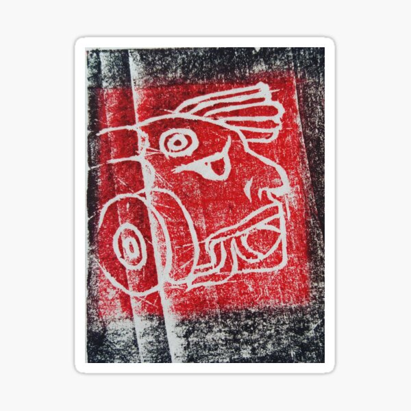 Mayan Number Four Sticker