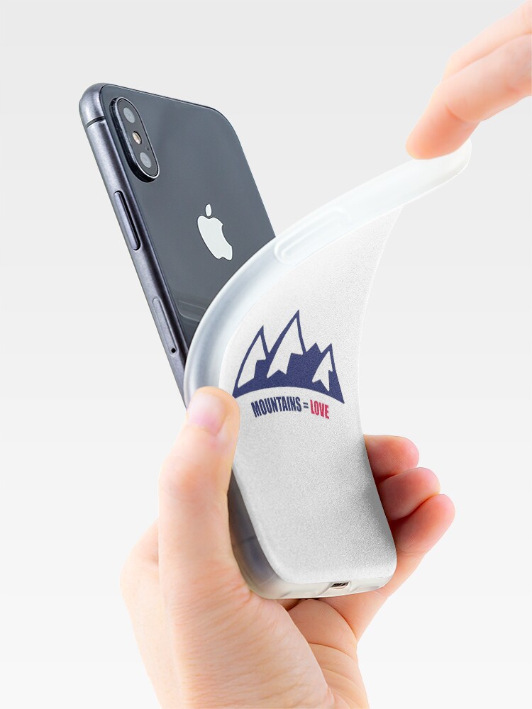Alternate view of Mountains = Love iPhone Case & Cover