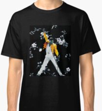 Fredddie Mercury Yellow Jacke in Blumen Classic T-Shirt