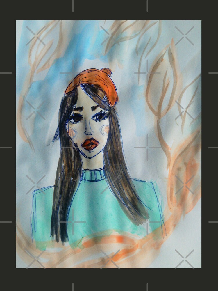 Red Lips Fashion Illustration by IvanaKada