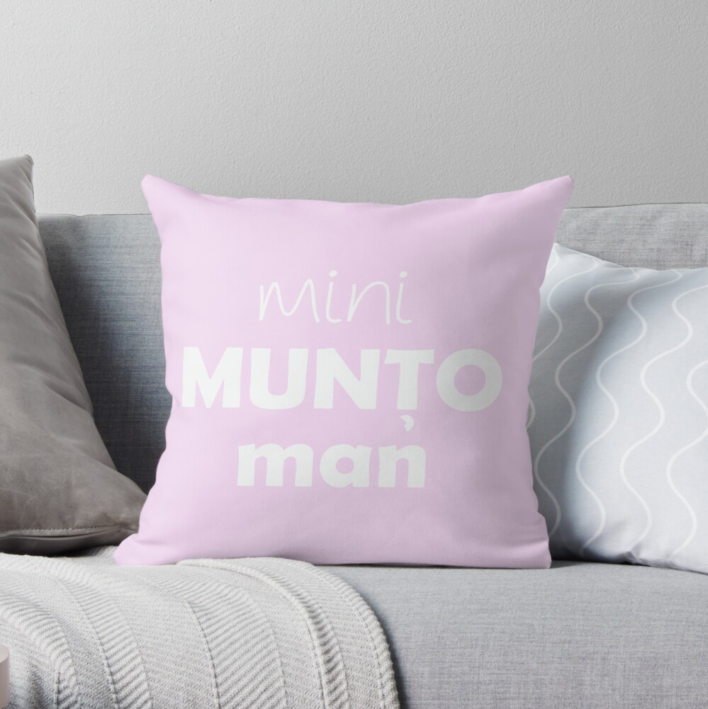Mini Muntoman Throw Pillow