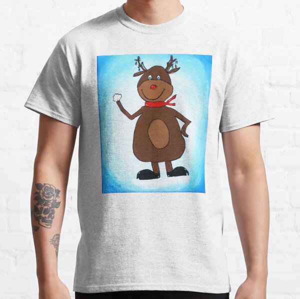 Snowball Fight! (acrylic on canvas) Classic T-Shirt