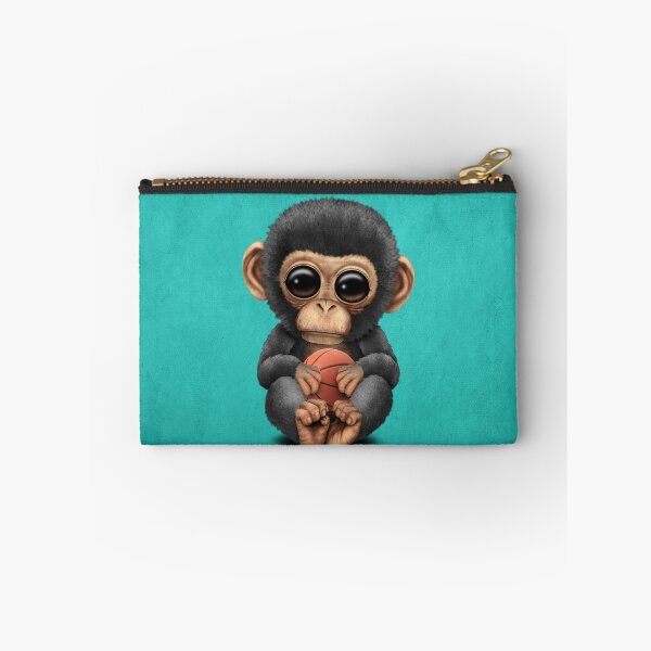 Item preview, Cute Baby Chimp Playing With Basketball designed and sold by JeffBartels.