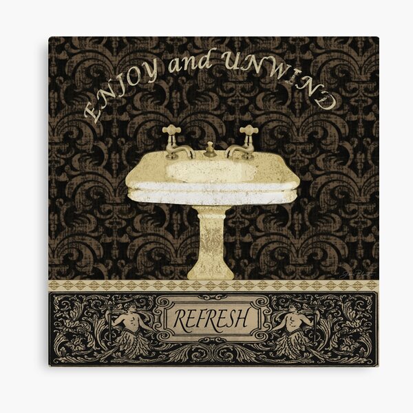 Enjoy and Unwind Sink Canvas Print