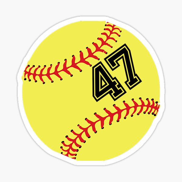 Softball Player Gifts Jersey No 45 Back Number 45 Ball Sport Sticker Gift Sticker By Theshirtinator Redbubble