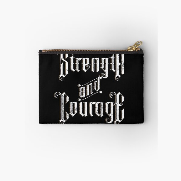 Item preview, Strength and courage hand lettering quote | Anxiety Gifts designed and sold by Anxious-Tees.