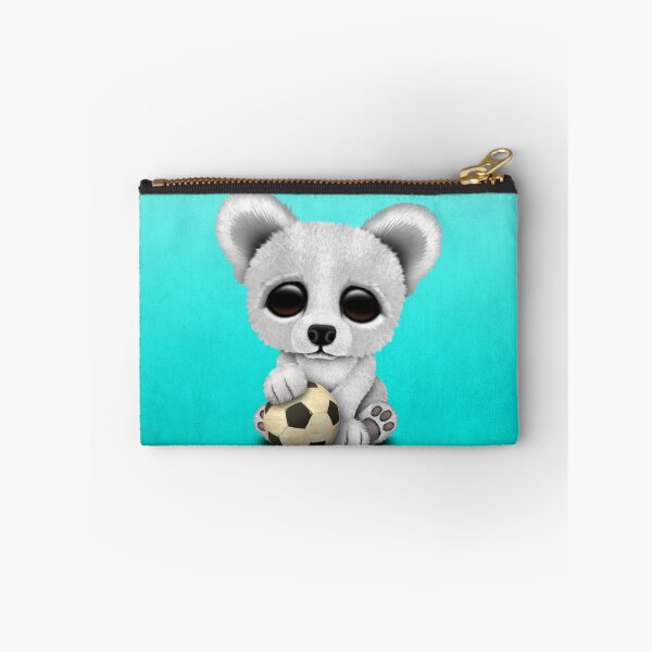 Item preview, Cute Baby Polar Bear With Football Soccer Ball designed and sold by JeffBartels.