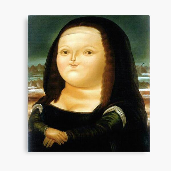 Fat Mona Lisa Canvas Print