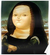 Póster Gorda mona lisa