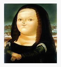 Lámina fotográfica Gorda mona lisa