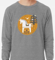 Gelb + Graues Märchen Leichtes Sweatshirt