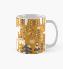 Gelbe + graue Folkstory mit Einhorn Tasse (Standard)