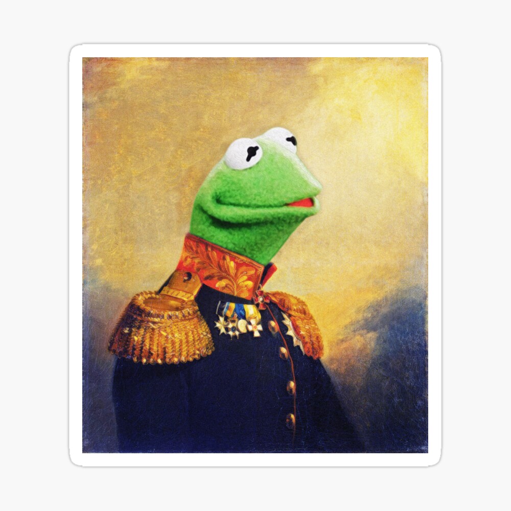 Kermit Der Frosch Retro Portrait Poster Von Uselessnyc Redbubble