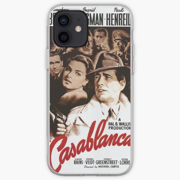 Affiche classique du film Casablanca Coque souple iPhone