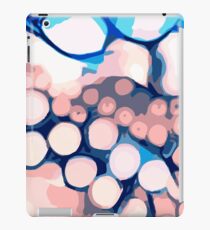 Vinilo o funda para iPad Pulpo rosa y azul abstracto