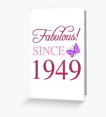 1949 fabelhafter Geburtstag Grußkarte