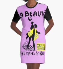 Vestido camiseta Gilets Jaunes - La Beaute est dans la rue