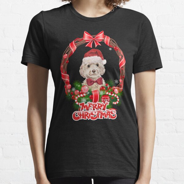 Item preview, Funny Cockapoo christmas T-shirt, Also called Noël, Nativity, Xmas, Yule. designed and sold by rachimariposa.